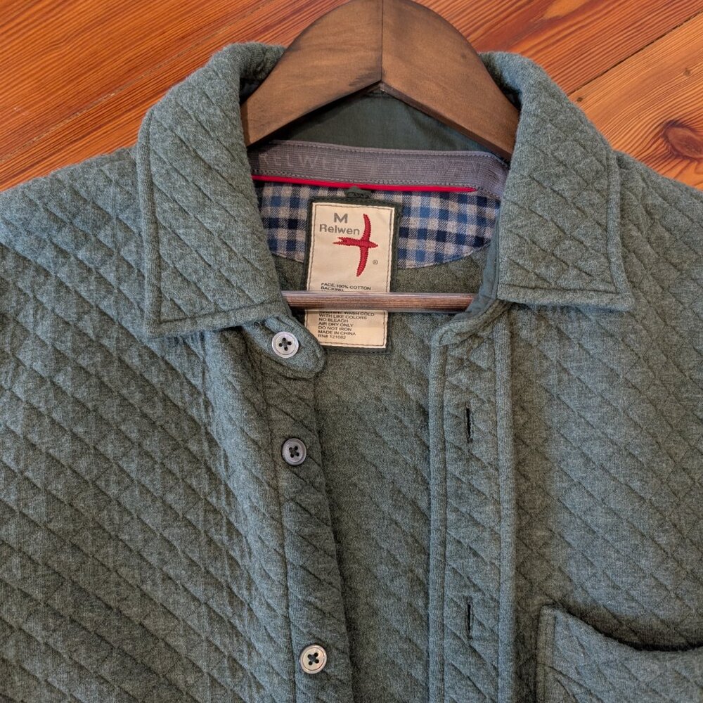 Relwen Bubble Knit Shirt (Shale Green Heather) - Picture 4 of 4